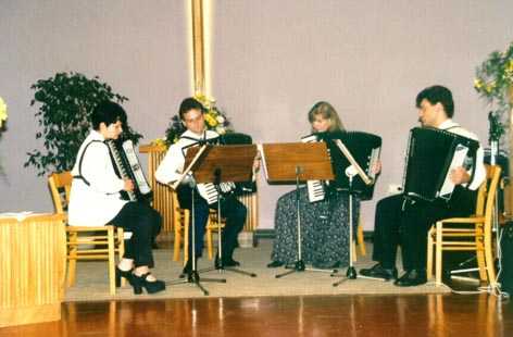 Vystoupení v kostele na svatbě Jirky Vaňka ve Stuttgartu - 1998